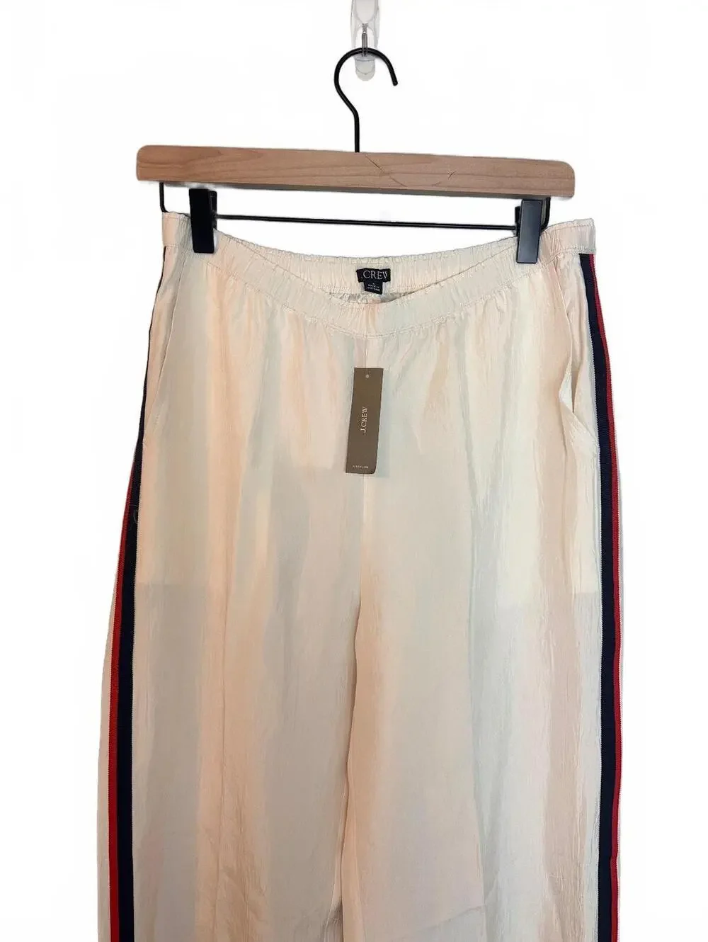 J.Crew Stratus Side Stripe Pant in Textured Satin 6
